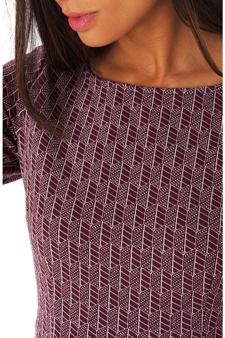 Shelly Jacquard Sheath Dress, Alternate, color, BELEAF