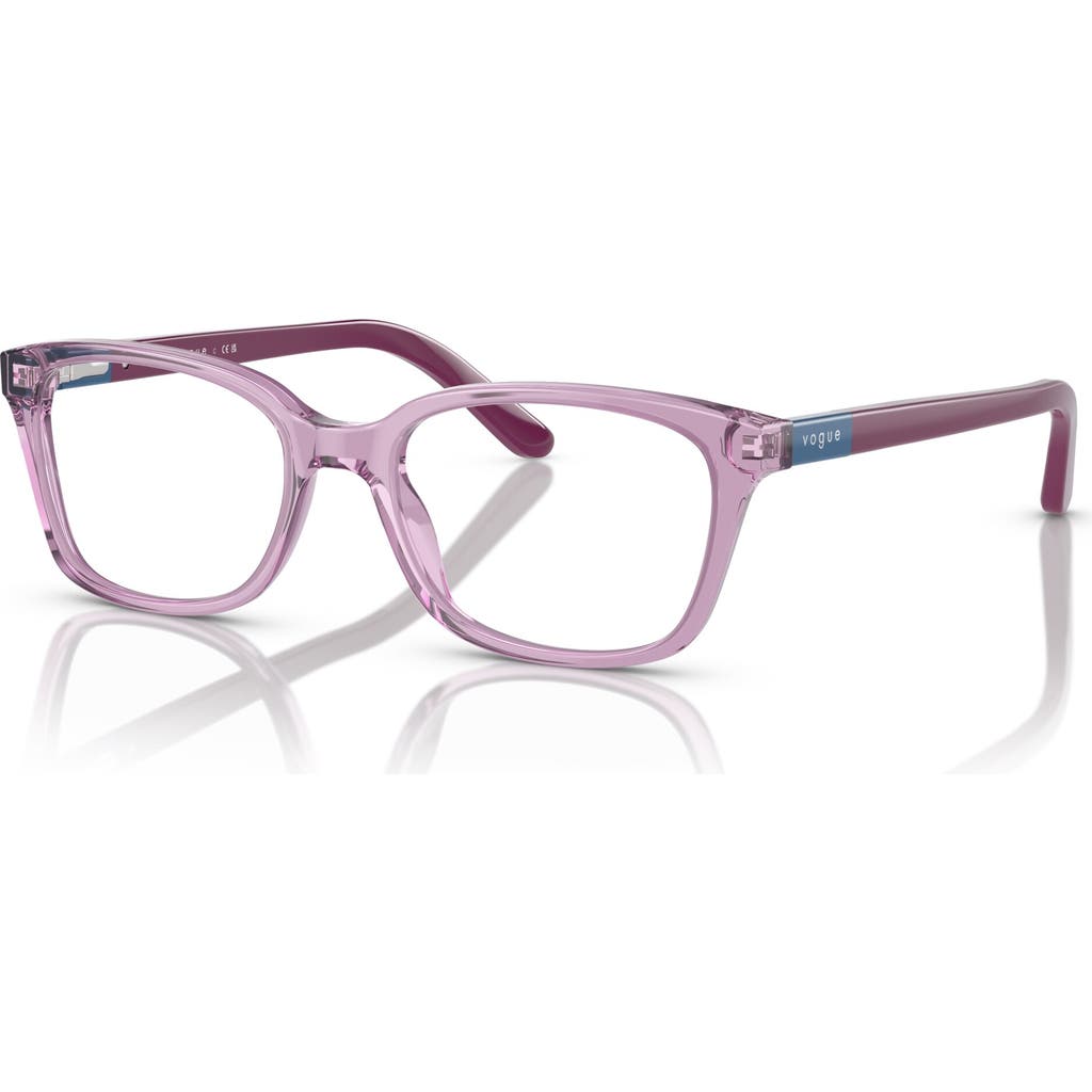 Vogue Eyewear 47mm Square Optical Glasses In Pink