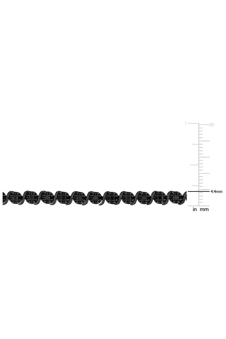 Black Diamond Tennis Bracelet, Alternate, color, BLACK