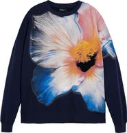 Desigual Pansy Cotton Graphic Sweatshirt