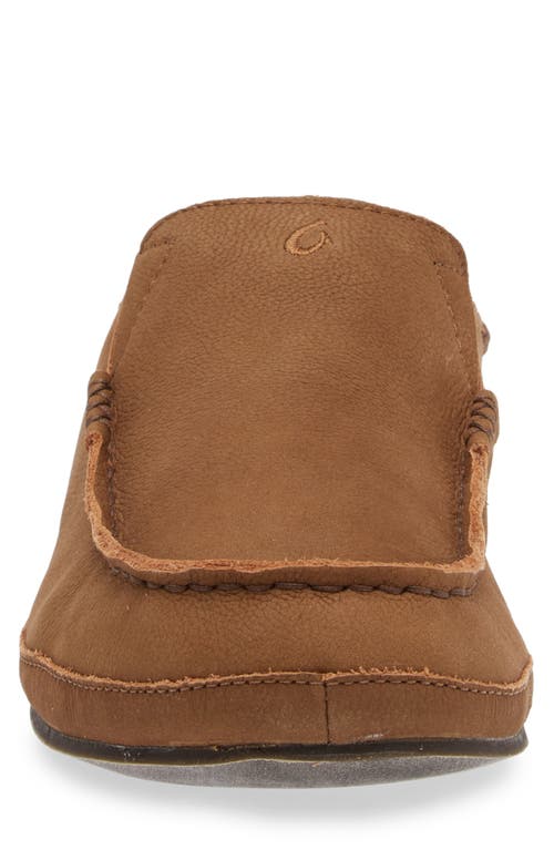 Olukai Moloa Genuine Shearling Convertible Slipper In Brown