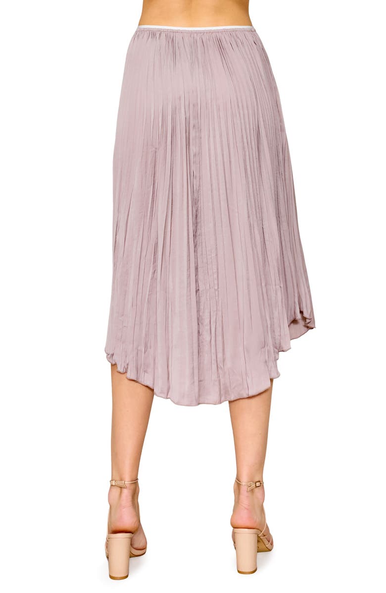 MELLODAY Textured Pleat Flounce Skirt, Alternate, color,