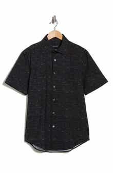 Bugatchi Miles OoohCotton® Solid Short Sleeve Button-Up Shirt
