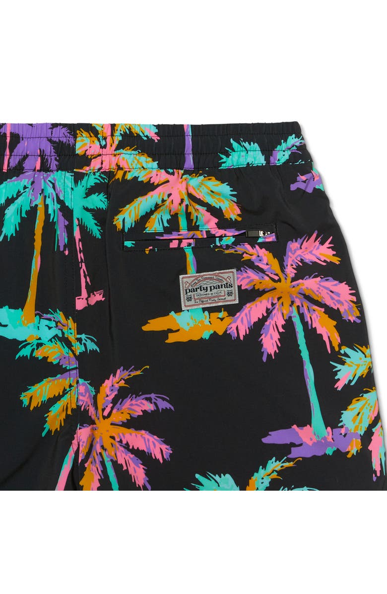 Party Pants Funky Palms Sport Swim Trunks, Alternate, color,