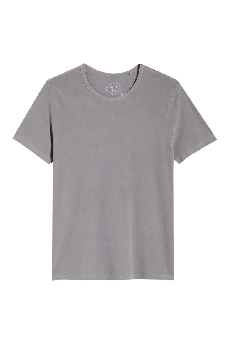Organic Cotton Crewneck T-Shirt, Alternate, color, SILVER