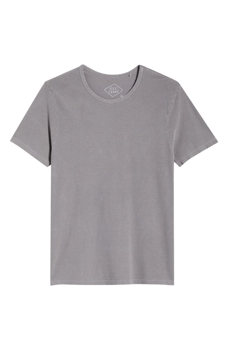ALEX CRANE Organic Cotton Crewneck T-Shirt, Main, color, Silver
