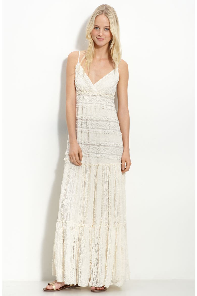 Lace Maxi Dress, Main, color, IVORY