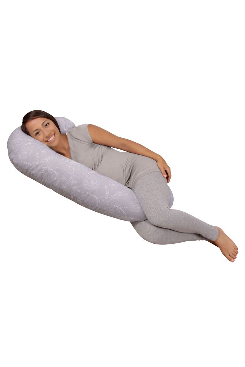Mini Snoogle Chic Pregnancy Support Body Pillow, Alternate, color, FLORAL LACE