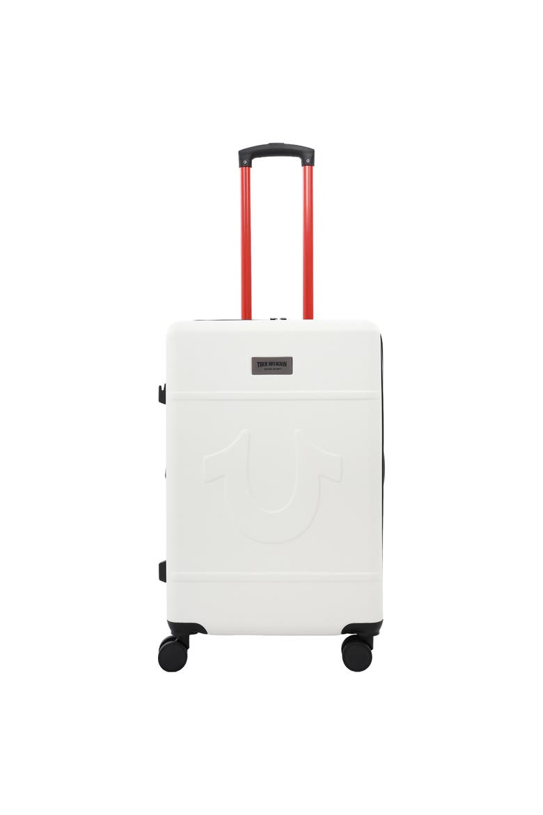 Molded U 26.5" Expandable Hardside Spinner Luggage, Alternate, color, WHITE