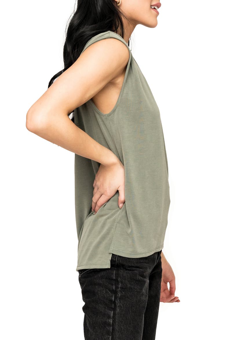 V-Neck T-shirt, Alternate, color, MILITARY GREEN