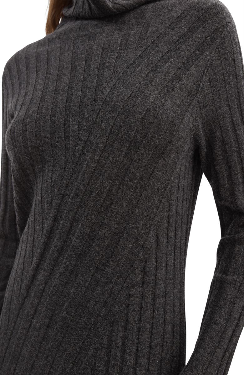 Reiss Cady Long Sleeve Wool Blend Rib Sweater Dress, Alternate, color, 