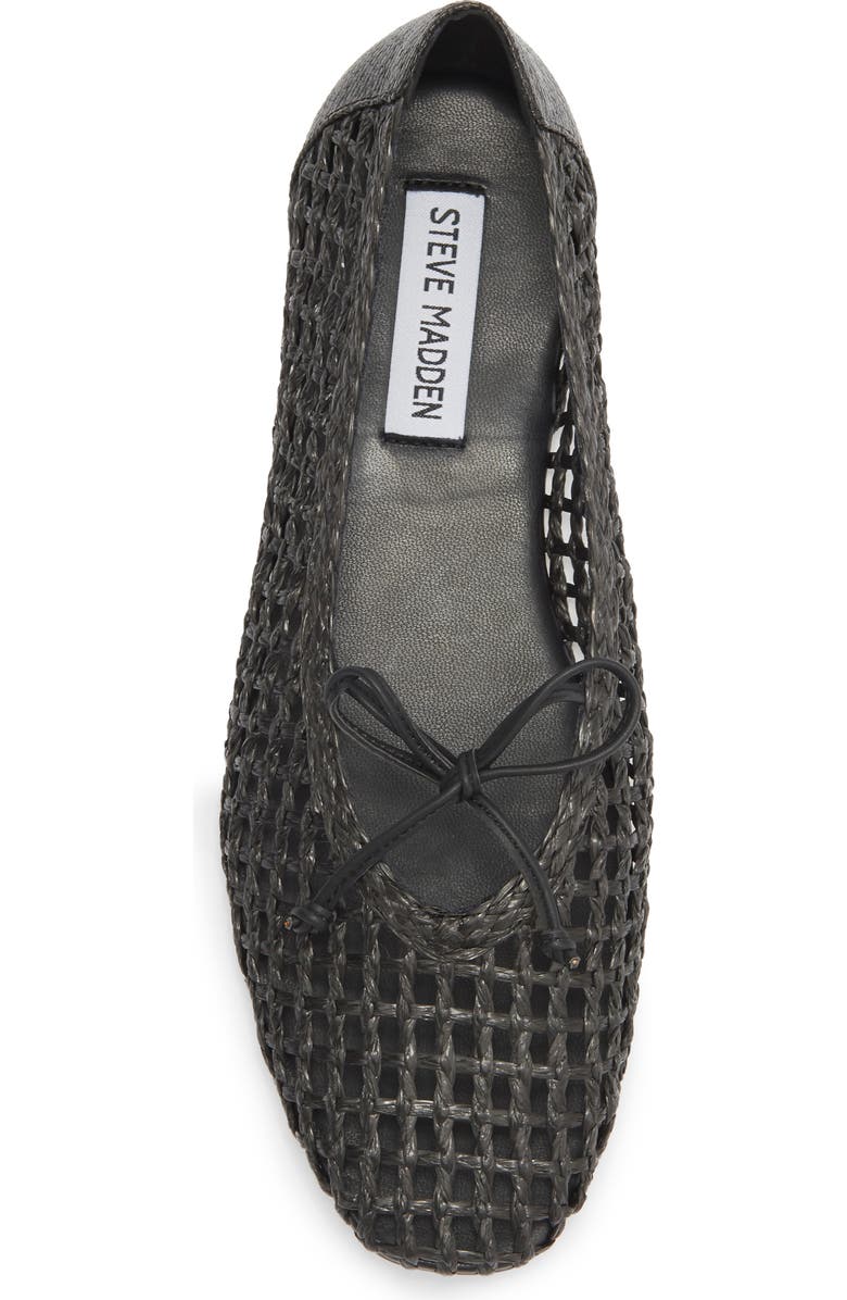 Steve Madden Leelo Woven Flat, Alternate, color, Black