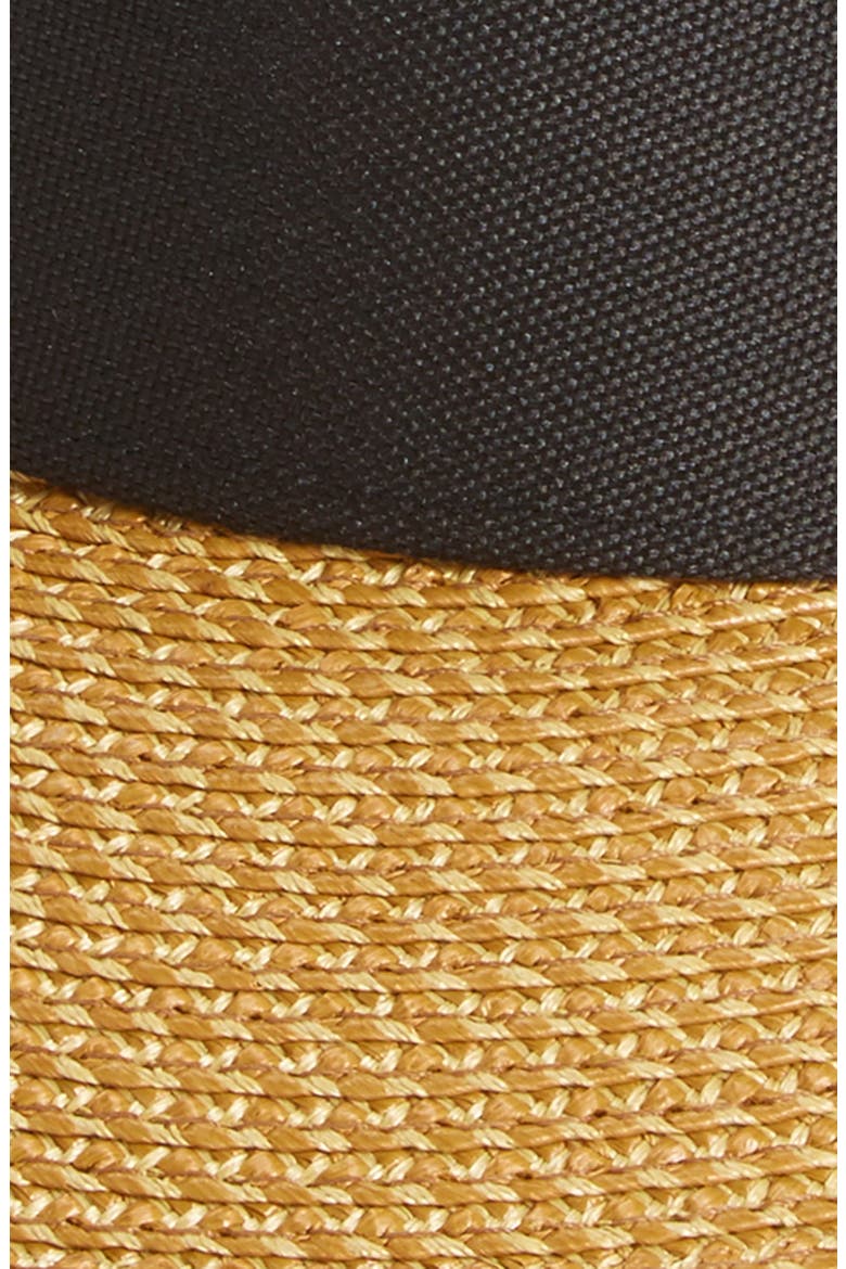 Squishee Straw Champ Custom Fit Visor, Alternate, color, NATURAL/BLACK