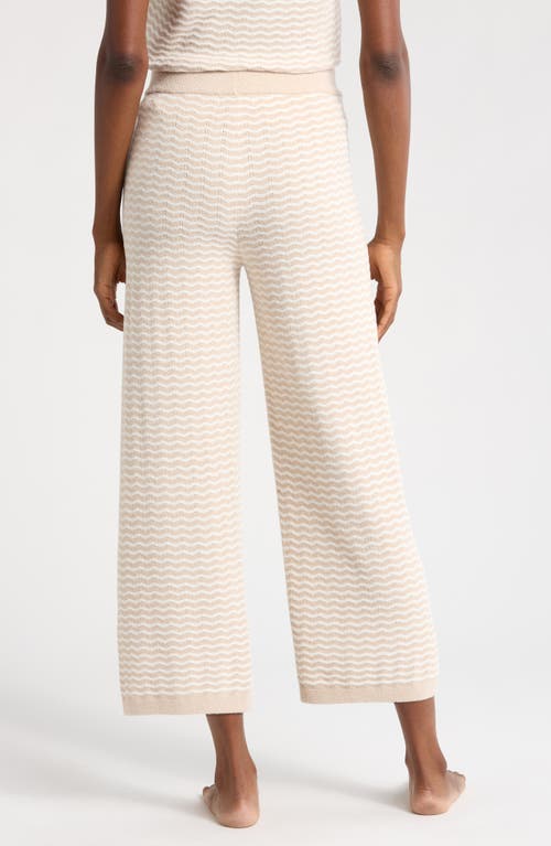 Barefoot Dreams Cozychic Ultra Lite® Pointelle Lounge Pants In Stone/pearl