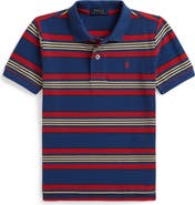 Polo Ralph Lauren Kids' Stripe Cotton Mesh Polo