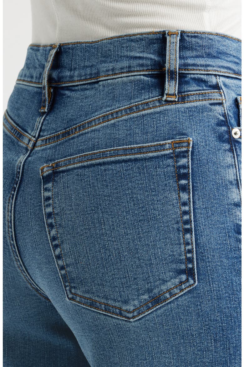 Le Slim Palazzo Cuffed High Waist Wide Leg Jeans, Alternate, color, CANALS