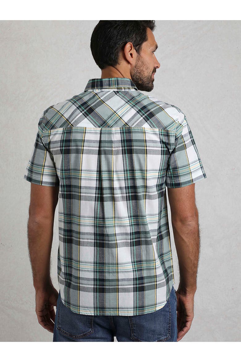 Judd Short Sleeve Check Shirt, Alternate, color, Dusty White