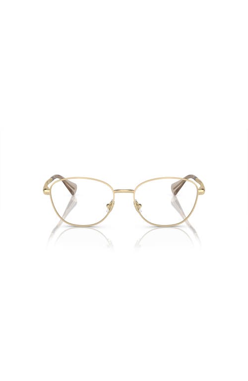 Ralph 54mm Oval Optical Glasses In Gold