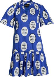 SUGARLIPS Sardine Sea Azari Cotton Shift Minidress