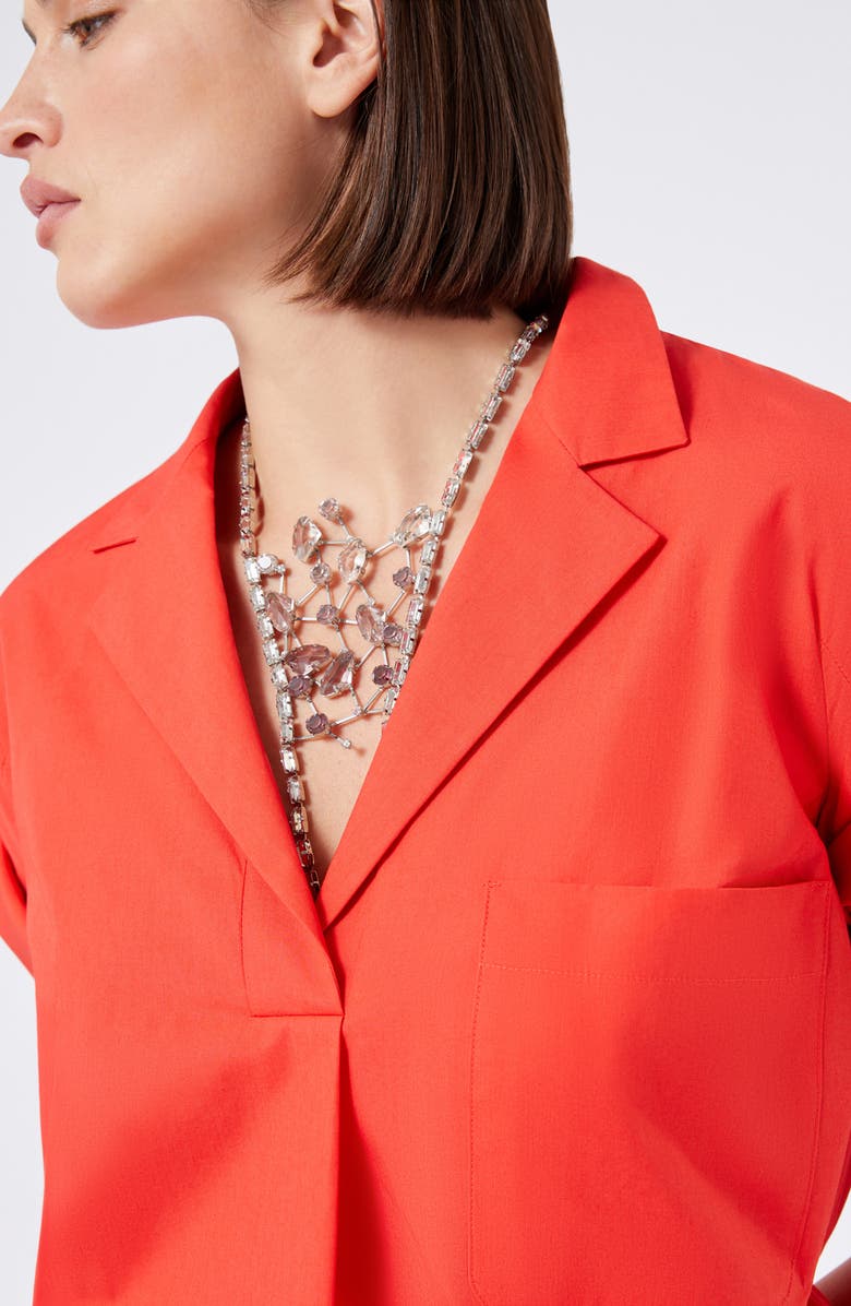 Marina Rinaldi Nasello Shift Dress, Alternate, color, Red