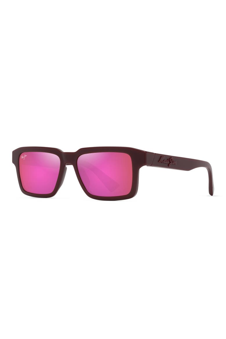 Kahiko 53mm PolarizedPlus2® Square Sunglasses, Alternate, color, MATTE BURGUNDY