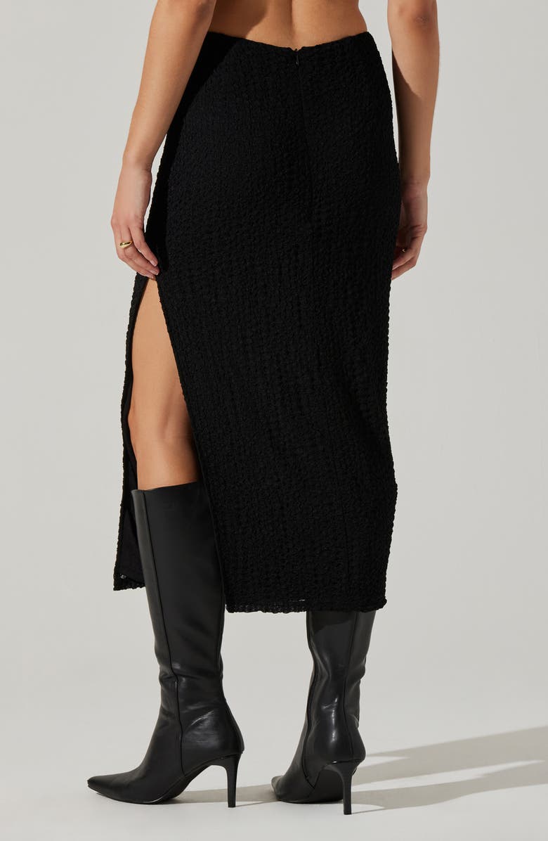 ASTR the Label Keely Textured Midi Skirt, Alternate, color, 