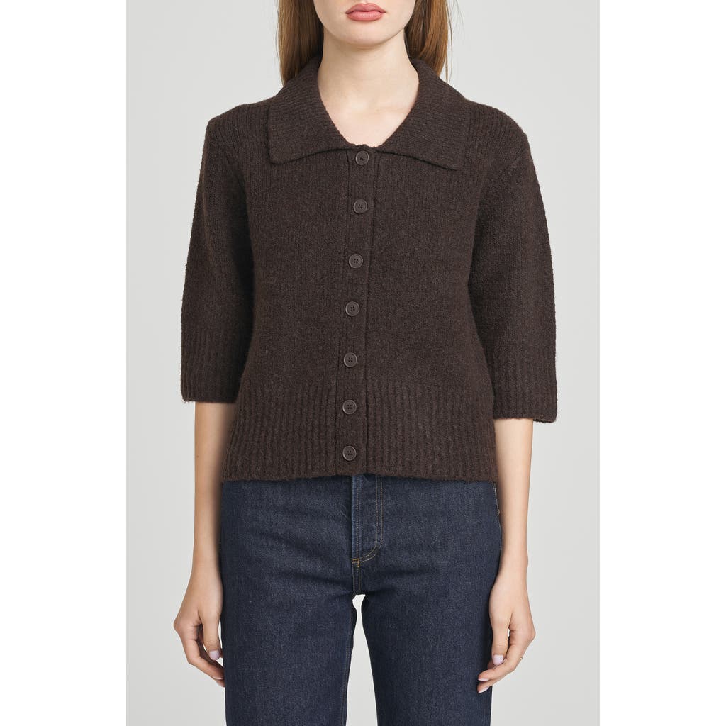 Wayf Harlow Cardigan In Black