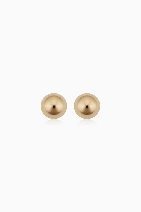 14K Yellow Gold Have A Ball Stud Earrings