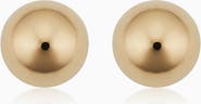 Oradina 14K Yellow Gold Have A Ball Stud Earrings