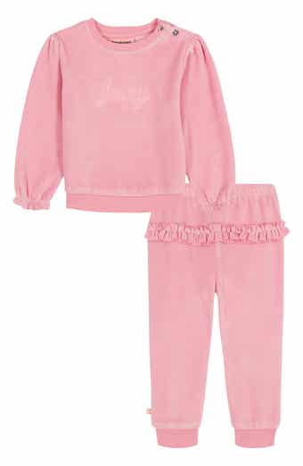 Juicy Couture Velour Pullover & Ruffled Joggers Set