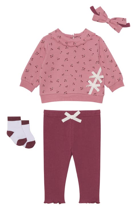 Long Sleeve Top, Leggings, Headband & Socks Set (Baby)