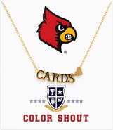 Color Shout University Of Louisville Heart Necklace
