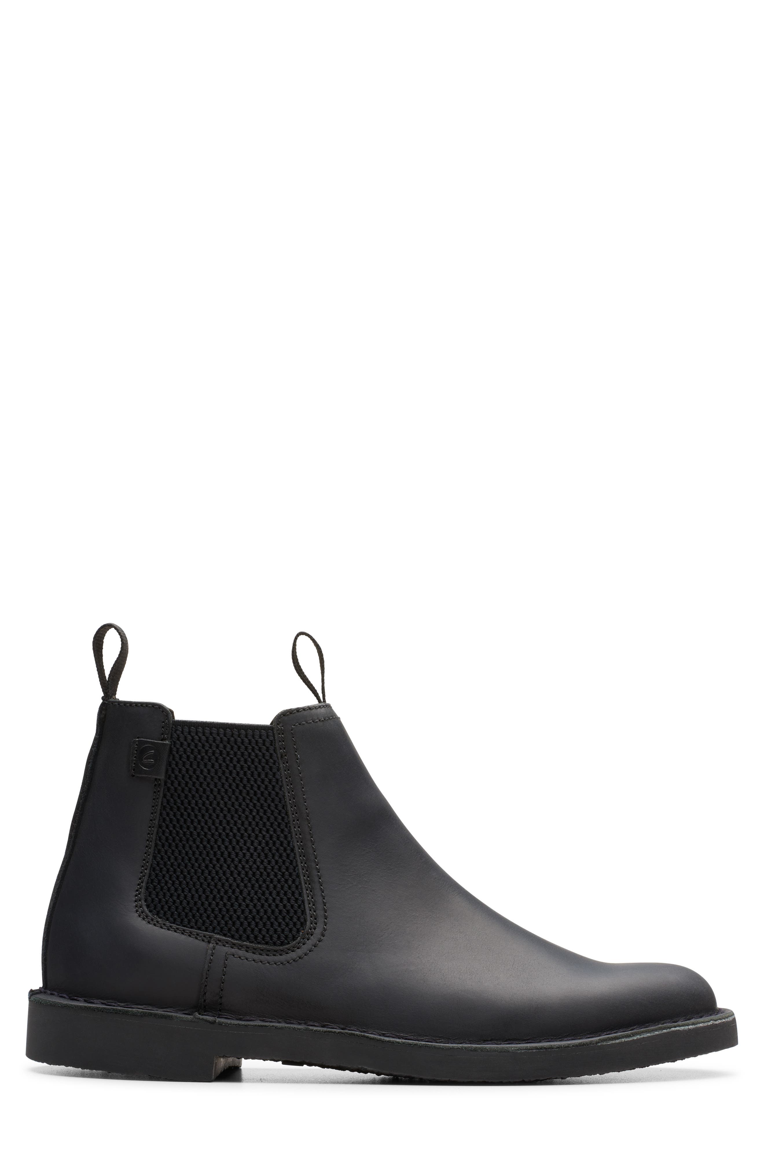 Clarks<sup>®</sup> Shepton Easy Chelsea Boot, Alternate, color, Black Leather