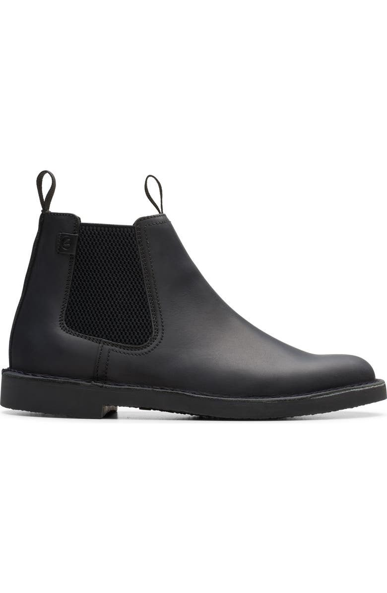 Clarks<sup>®</sup> Shepton Easy Chelsea Boot, Alternate, color, Black Leather