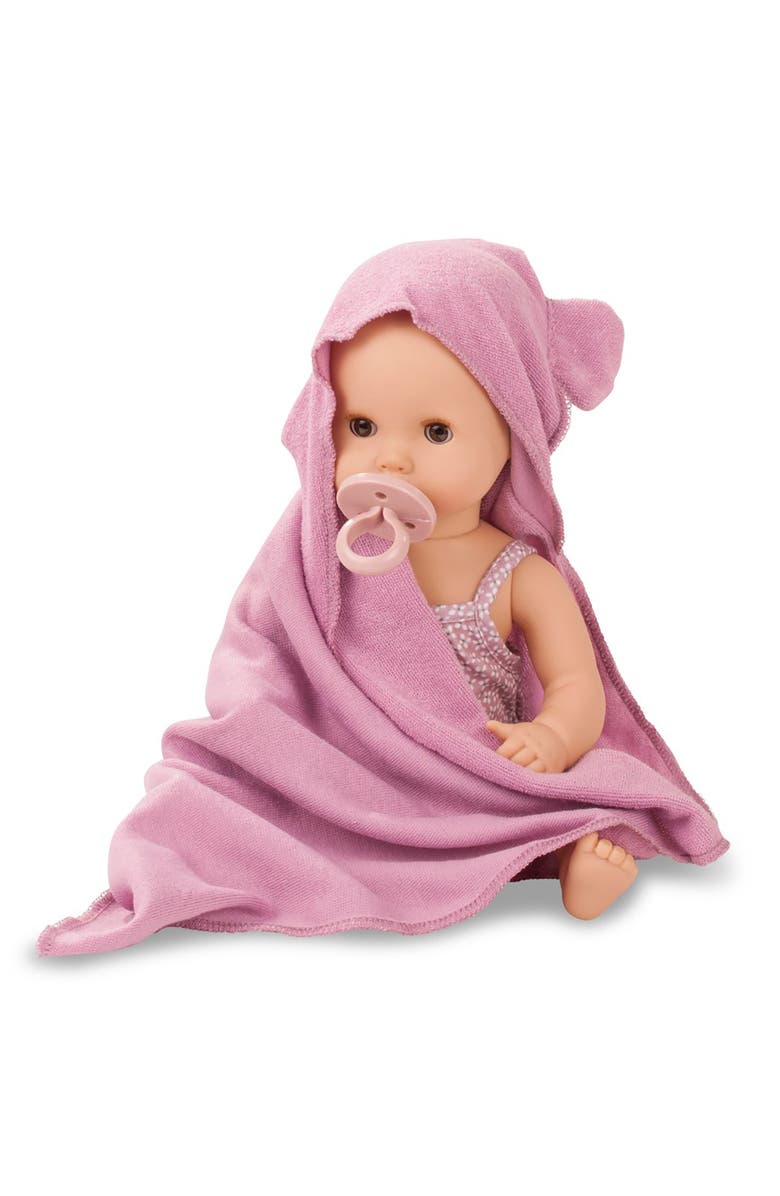 Gotz Sleepy Aquini 13" Baby Baby Drink and Wet Doll, Alternate, color, Multicolored