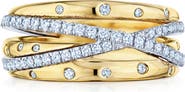 Kwiat Orbit Crossover Diamond Ring
