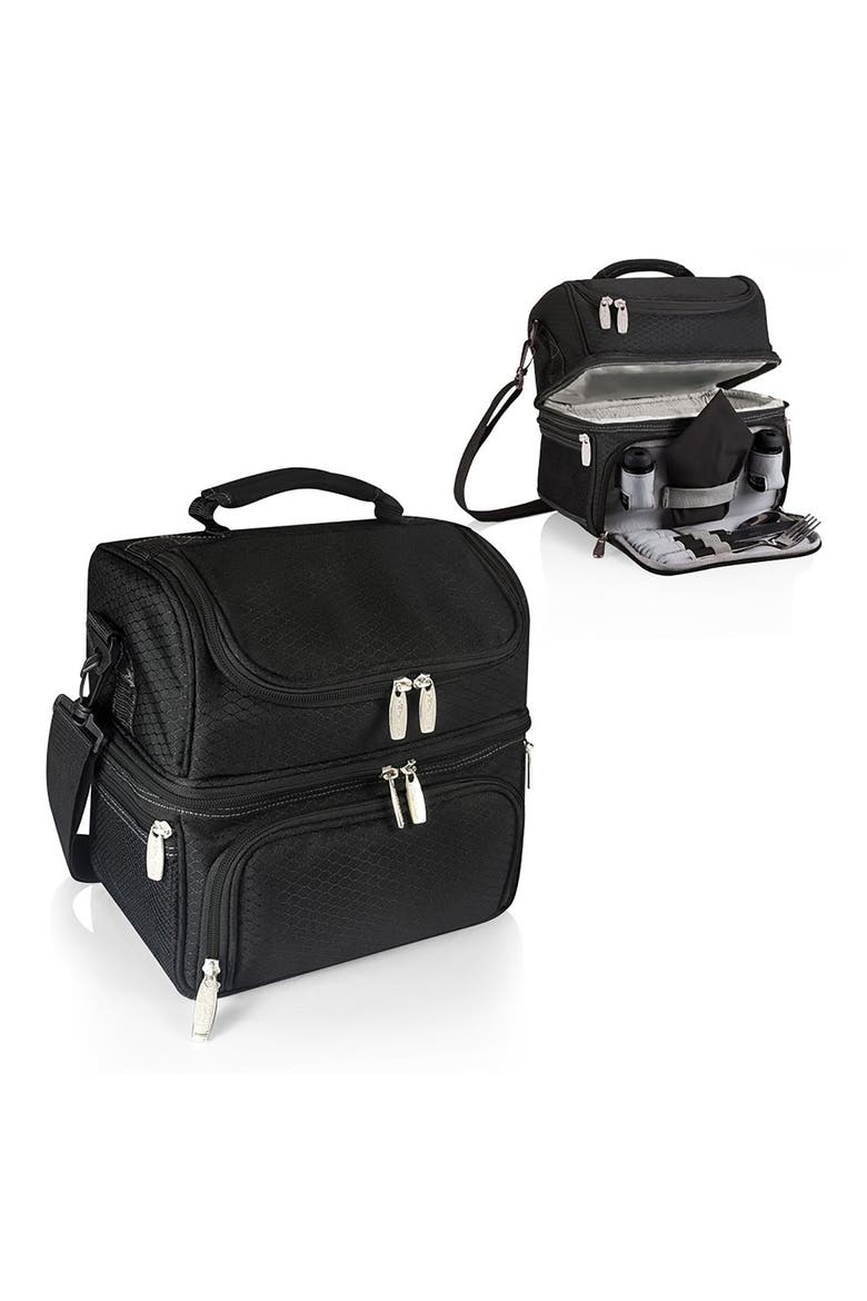 Picnic Time Pranzo Lunch Cooler Bag, Alternate, color, BLACK