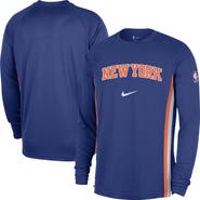 Nike Men's Nike Blue New York Knicks 2025/26 Authentic Pre-Game Legend Dri-FIT Long Sleeve Shooting Shirt