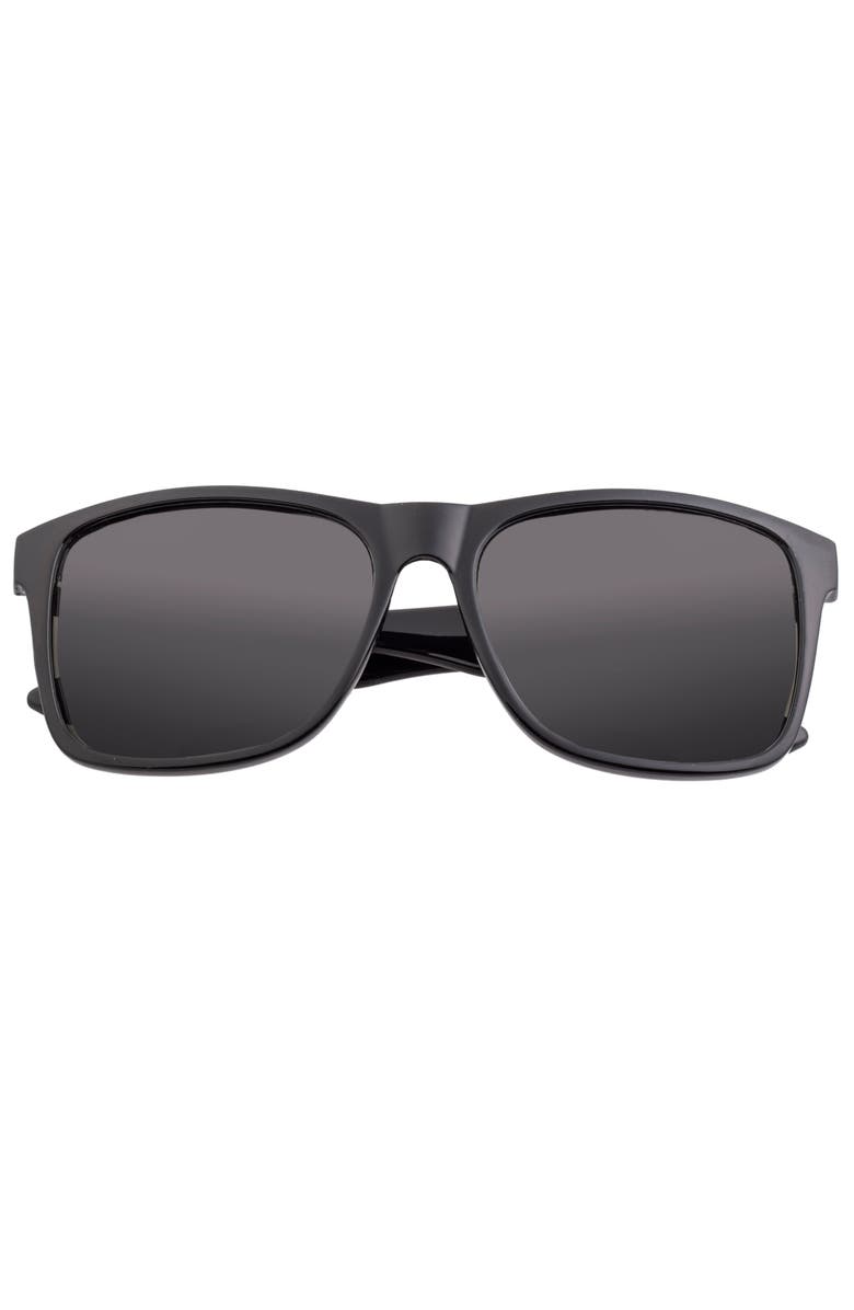 Sixty One Solaro Polarized Sunglasses, Alternate, color, Black/Black