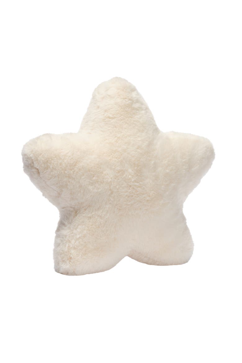 Star Pillow Plush - Ultra Soft Creamy, Alternate, color, Cream