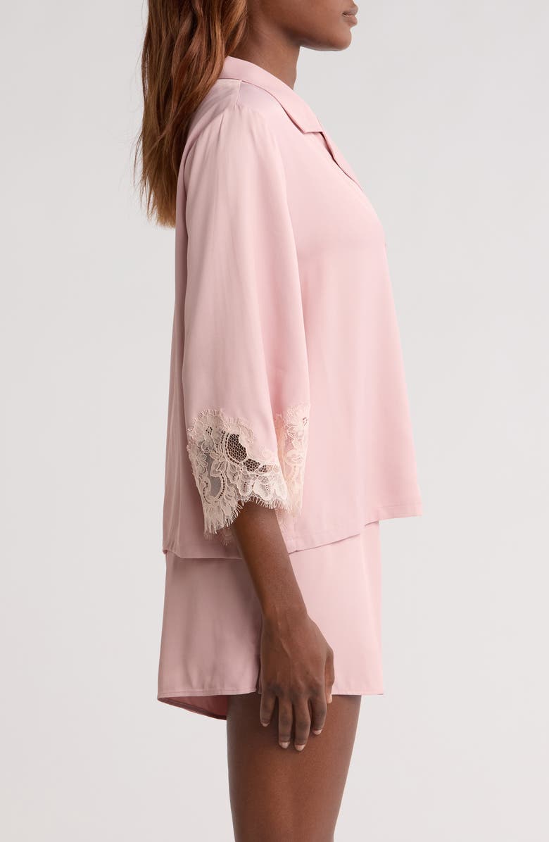 Nordstrom Midnight Lace Shortie Pajamas, Alternate, color, Pink Puff