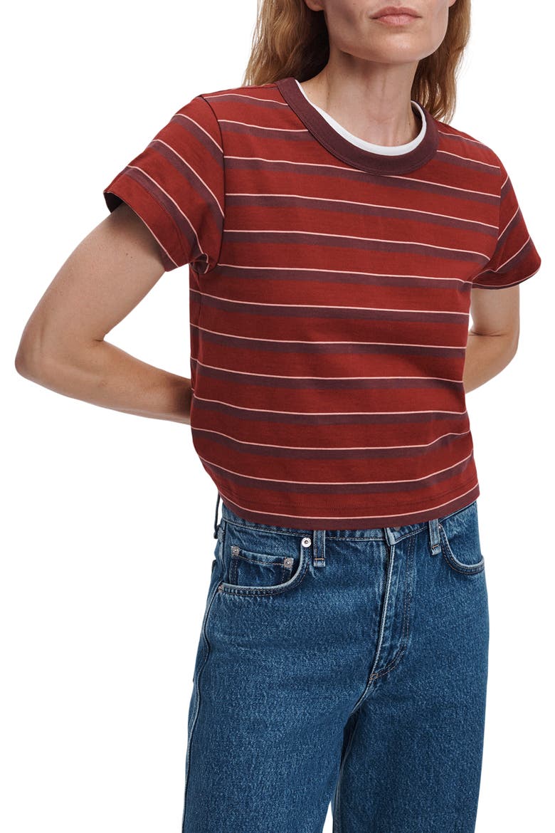 Kelly Striped T-Shirt, Alternate, color, POM MULTI
