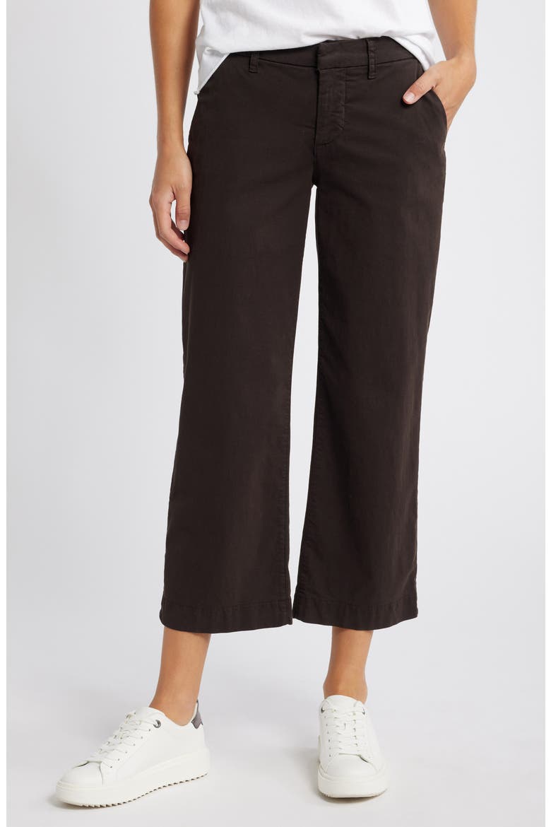 Westport The Italian Ankle Wide Leg Pants, Main, color, IRISH COFFEE