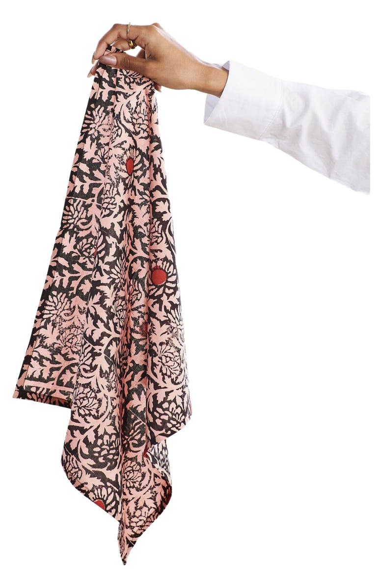 Studio Variously Hummus Floral Wax Block Printe Cotton Table Napkin - Set of 4, Alternate, color, 