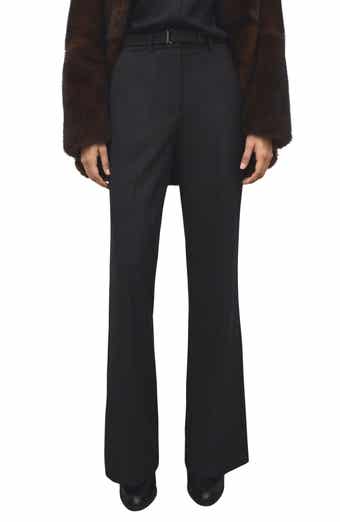 Belted Straight Leg Pants