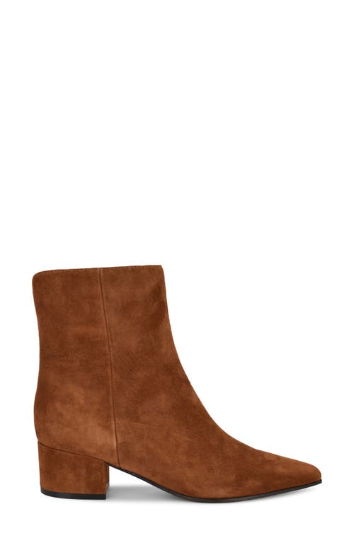 Nine West Maribu Pointed Toe Bootie In Brown