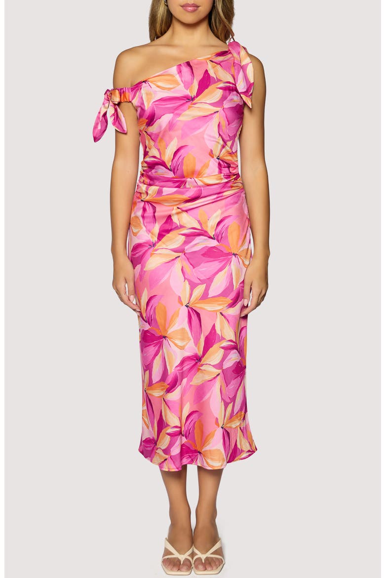 Seville Blossom Maxi Dress, Main, color, PINK-ORANGE-FLORAL