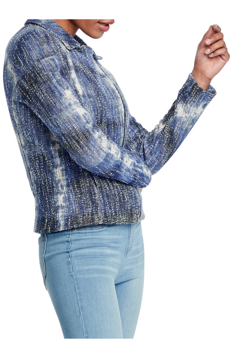 NIC+ZOE Tie Dye Moto Jacket, Alternate, color,