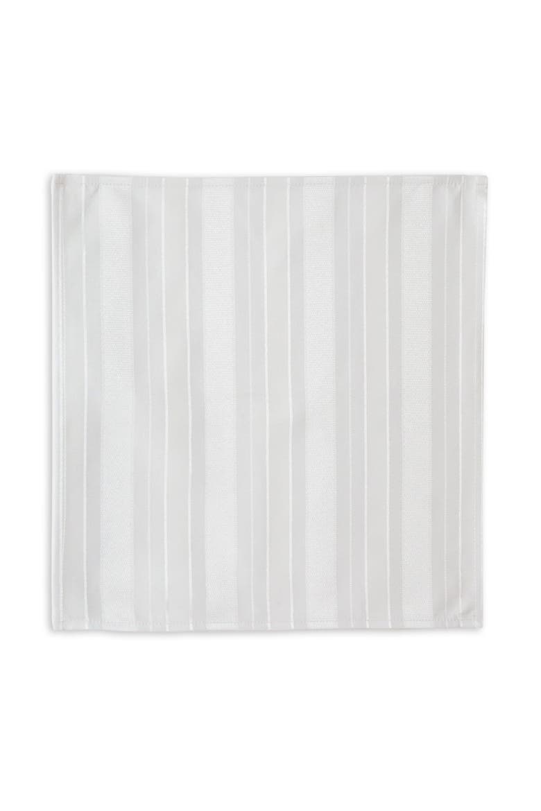 Denley Stripe Jacquard Napkin Set of 4, Alternate, color, White