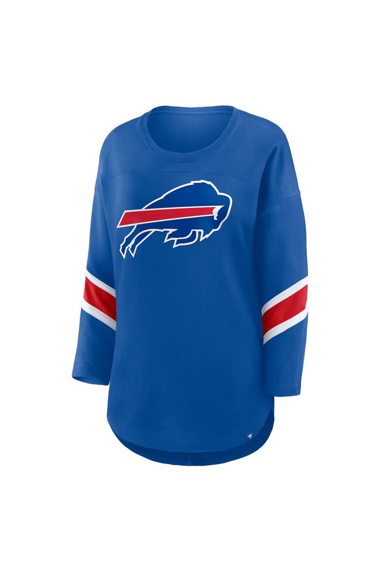 Women's Fanatics Royal Buffalo Bills Plus Size Redzone 3/4-Sleeve Scoop Neck T-Shirt, Alternate, color, Royal
